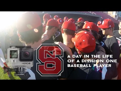 A Day in the Life of a D1 Baseball Player - (Go Pro)