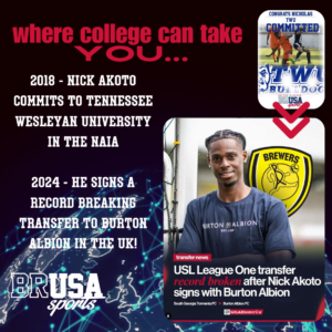 Ex College Athlete Nick Akoto signs with Burton Albion in the EFL League One!